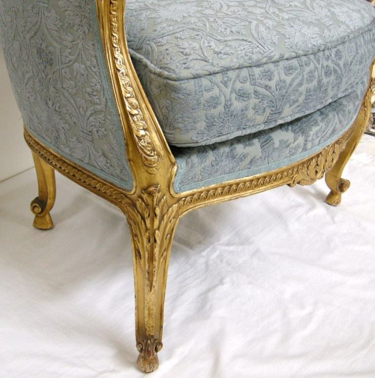 French Giltwood & Velvet Bergere (GMD#2449) 4