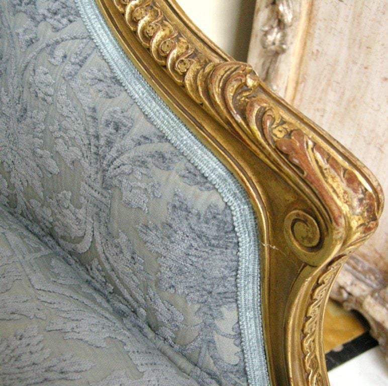 French Giltwood & Velvet Bergere (GMD#2449) 7