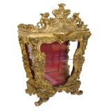 18th Century Giltwood & Glass Reliquary (GMD#2454)