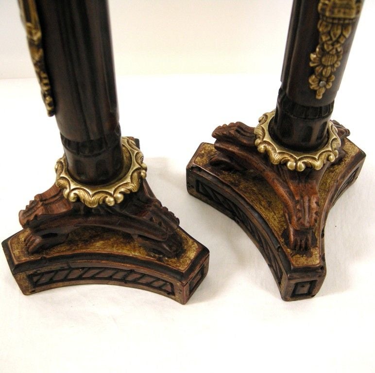 Pair Empire Style Candlesticks (GMD#2170) For Sale 1