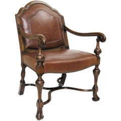 Antique 19th Century Walnut Arm Chair (GMD#2463)