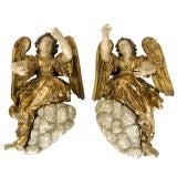 Pair Large 19th Century Angels (GMD#2310)