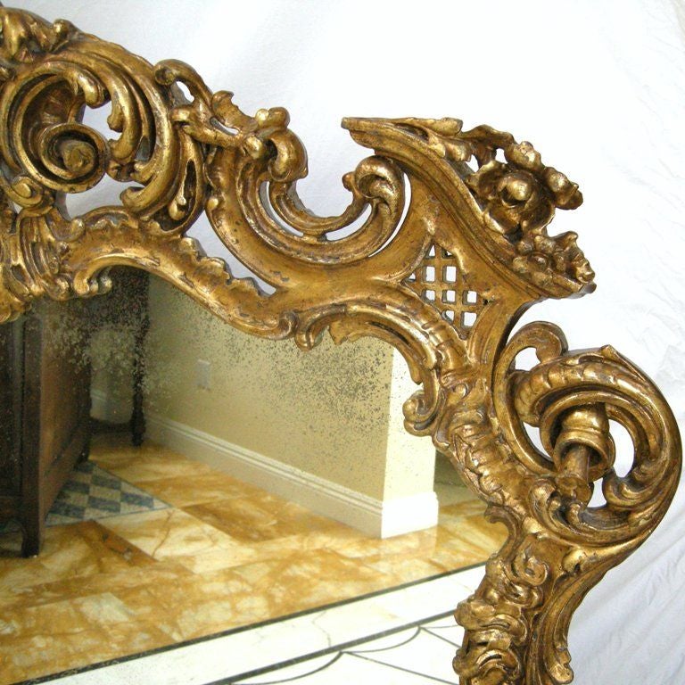 20th Century Louis XV Style Giltwood Mirror (GMD#2492)
