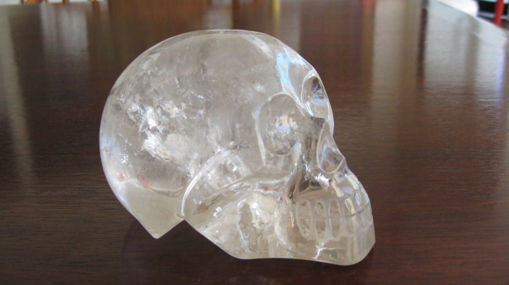 Hand Carved Rock Crystal Skull