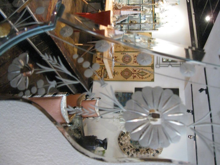 REVERSE HAND CARVED  VENETIAN MIRROR 5