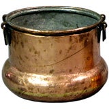 18th Century English Copper Fire Wood Holder