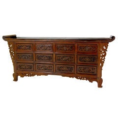 Antique Twelve Drawer Sideboard