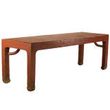 Monumental Red Lacquer Altar Table