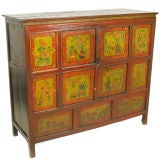 Painted Tibetan Cabinet