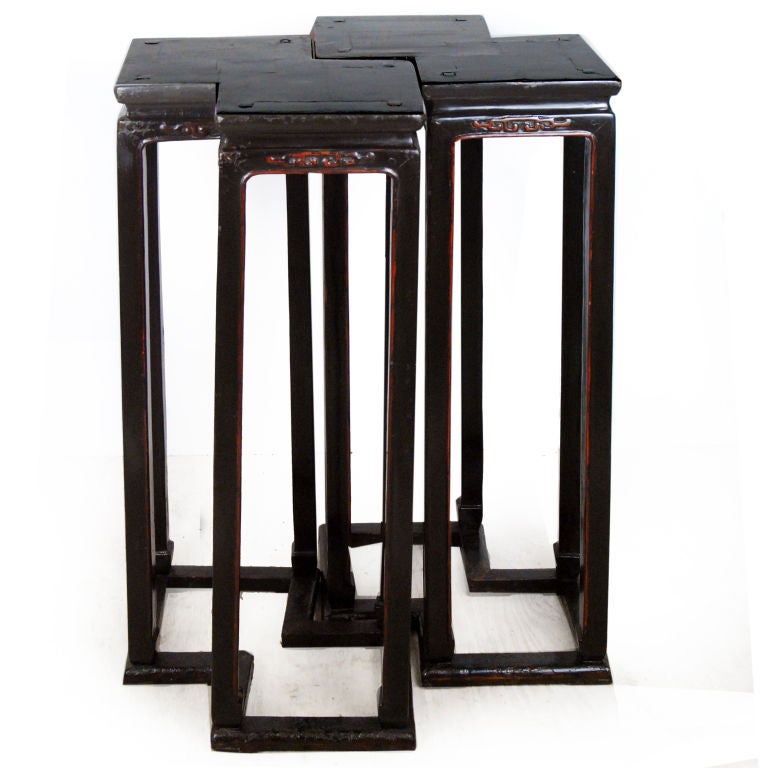 Pair of Interlocking Tea Tables