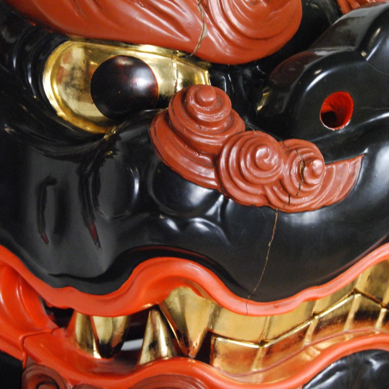 Pair of Shishimai Masks 1