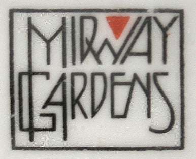 20th Century Frank LLoyd Wright Midway Gardens Plate