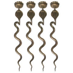 Four Snake Candle Sconces