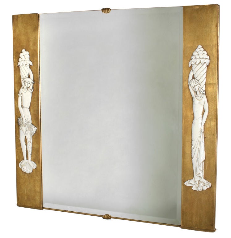 Art Deco Gold Gilt  Mirror