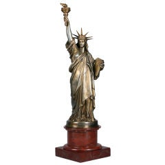 Antique Period Replica of the Statue of Liberty by Bartholdi