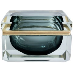 Italian Somerso Glass Box