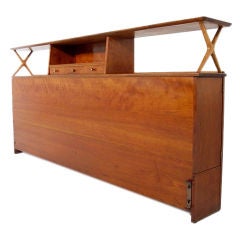 Vintage Renzo Rutili for Johnson Furniture kingsize headboard