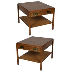 Pair of Gregori end tables designed by Gerry Zanck