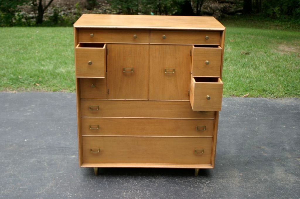Rare Paul Frankl Tall Dresser from Emissary Line In Good Condition In St. Louis, MO