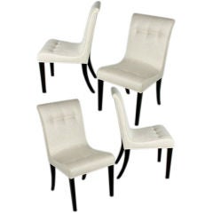 Set of 4 Edward Wormley for Dunbar side chairs, c.1940 8