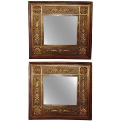 Antique Pair Of French Mirrors