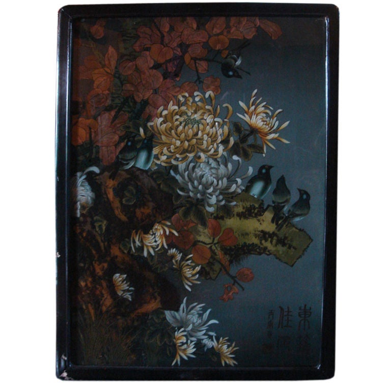 REVERSE PAINTING ON GLASS