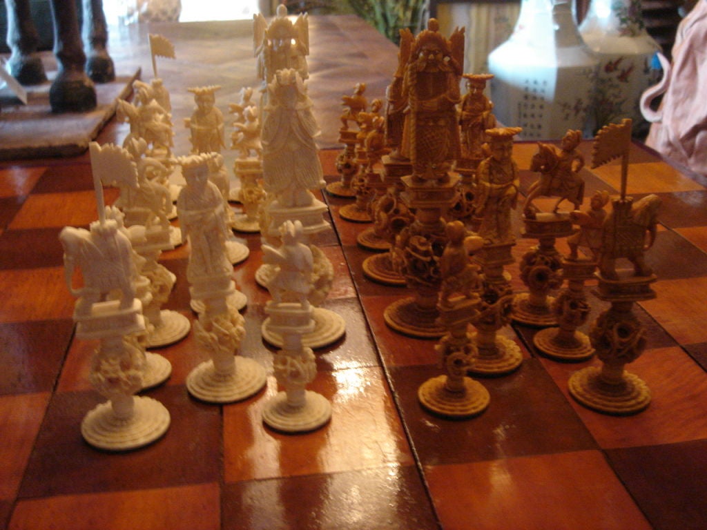 Ivory Chess Set 6