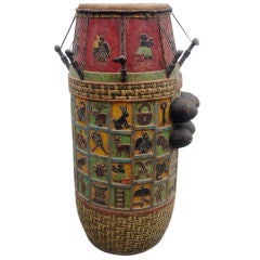 Vintage African Drum  Ashanti, Ghana