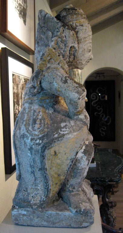 Indonesian Balinese carving of Hermaphroditic River Deity