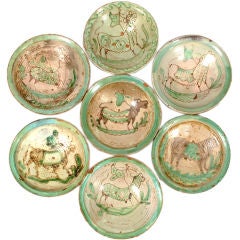 Set of 10 Cuzqueno "Prize Bull" Plates