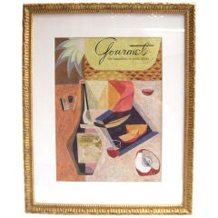 MORIOKAI collage and gouache original art for "Gourmet Magazine"