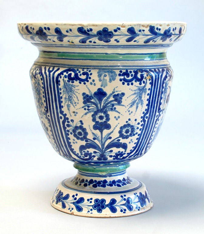 Large 19th c. Puebla Florera