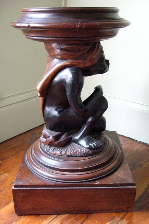 19th c. French Blackamoor side table
