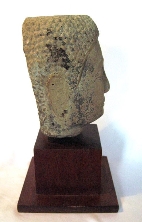 18th Century and Earlier Burmese Buddha head fragment