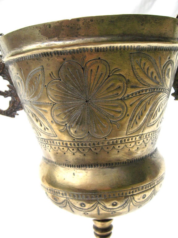 18th Century and Earlier Fine pair of large Spanish Colonial Chalices For Sale