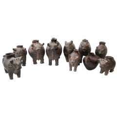 Collection of 10 Bull & Ram "Chicha" containers