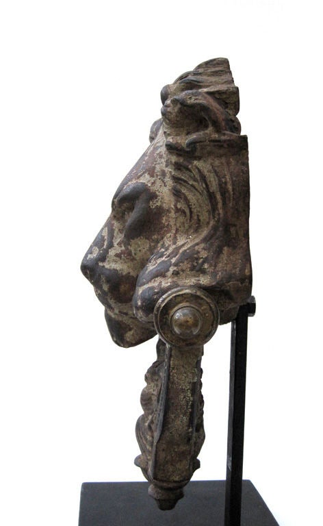 19th c. French Iron knocker For Sale 4