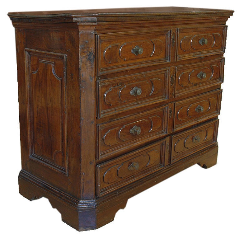 Italian Baroque Walnut Commode