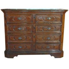 Italian Baroque Walnut Commode