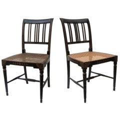 Pair of English 19th c. side chairs
