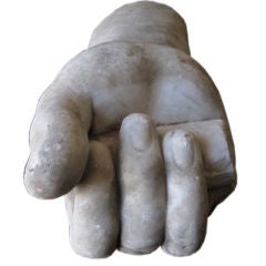 17th c. Marble fragment of a hand