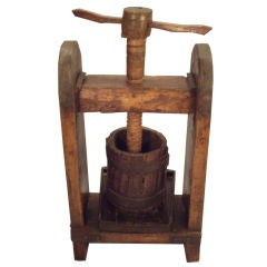 Antique 19th c. Northern Italian grape press