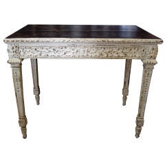 19th. c. Louis XVI style painted side table 19th. c. Louis XVI style painted side table