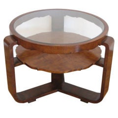 Scalloped side table