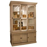 Painted Large Bookcase with Sliding Doors