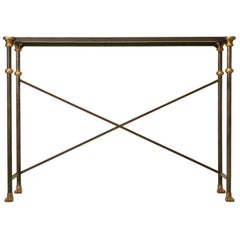 Console Table in Stainless and Bronze