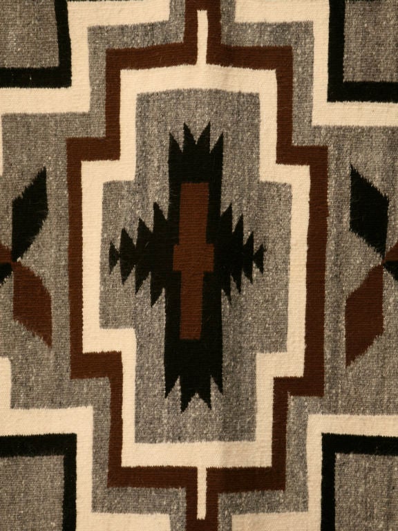 Wool American Navajo Indian Klagetoh Blanket or Rug