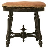 c.1870 French Napoleon III Ebonized Stool c.1870 French Napoleon III Ebonized Stool
