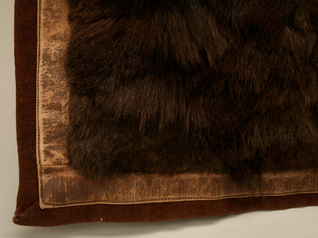 c.1900 Antique American Bear Skin Sleigh/Carriage Blanket 2