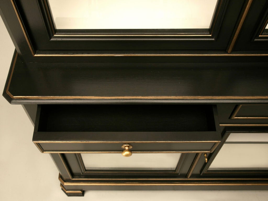 Custom Hand-Made Louis Philippe Style Bookcase or Display Cabinet, Any Dimension In New Condition For Sale In Chicago, IL